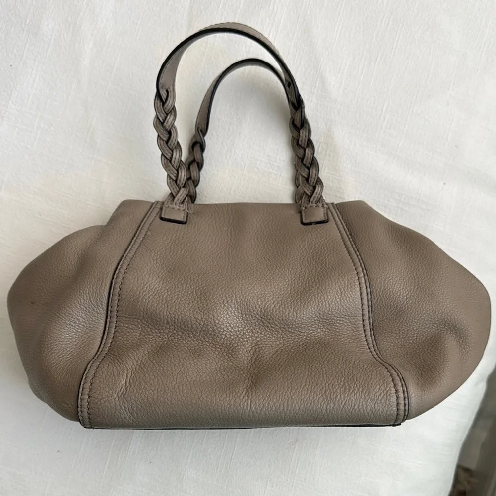 TORY BURCH Taupe Leather Handbag - Picture 2 of 7